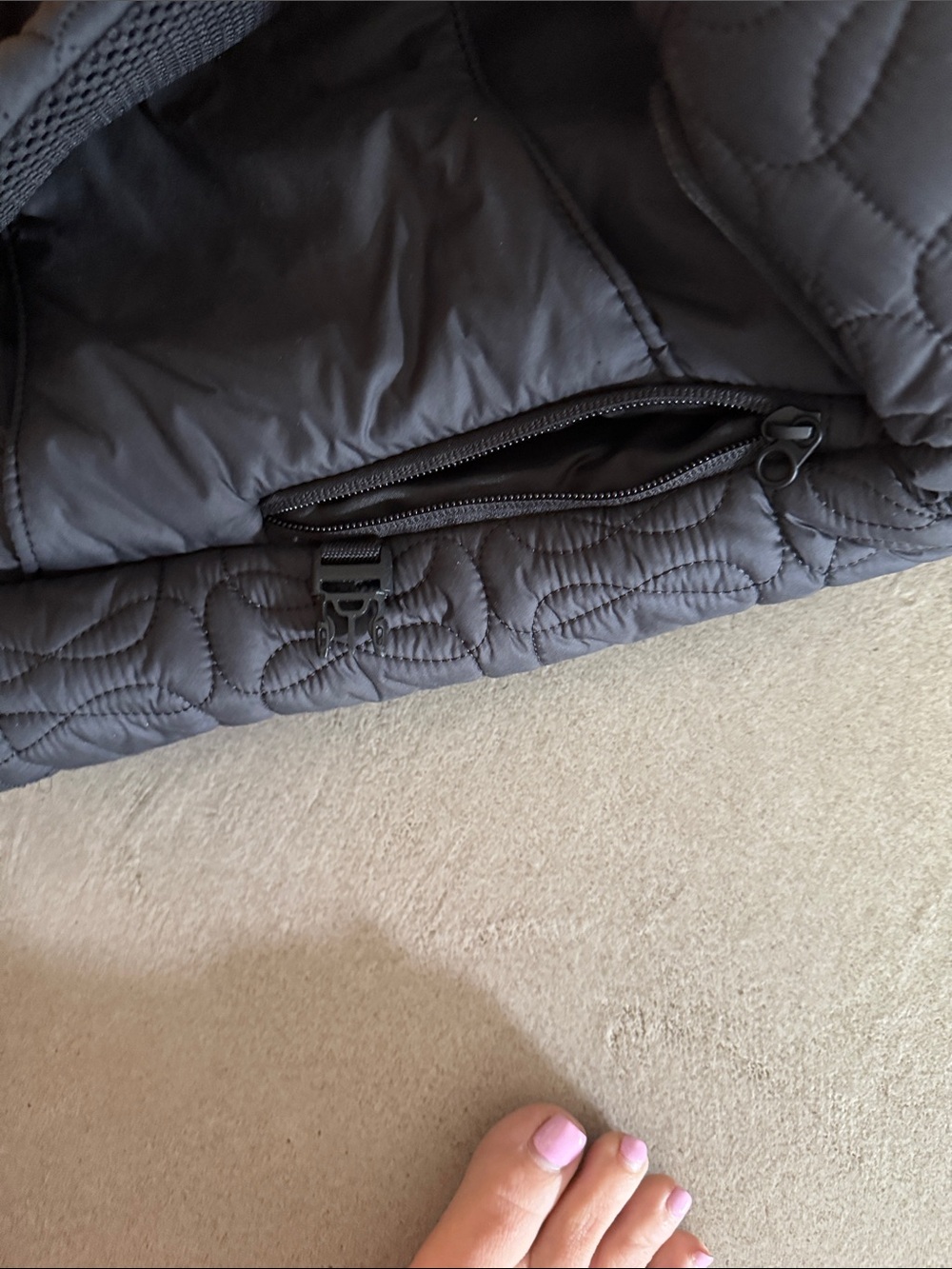 lululemon  Quilted Black Back pack - Picture 8 of 10